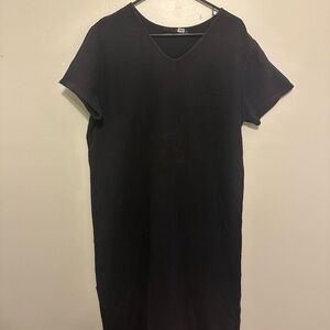 Jenni Kayne Black V-Neck Caftan Dress
